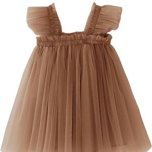 Brown Tulle Dress